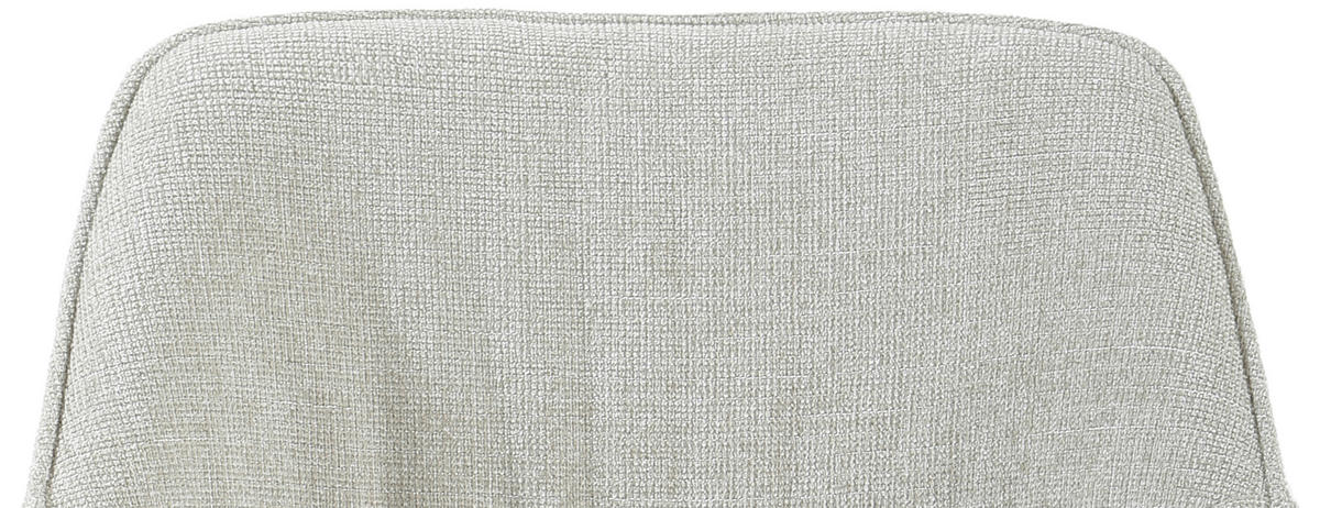 BARHOCKER Leinenoptik Schwarz, Beige Eisen Pappel Sperrholz inklusive Armlehnen  - Beige/Schwarz, KONVENTIONELL, Holz/Textil (57/105/57cm) - MID.YOU