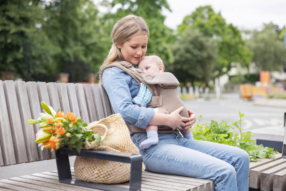 BABYTRAGE Savvy Air  - Schlammfarben, Basics, Textil (76/91/148cm) - Joie