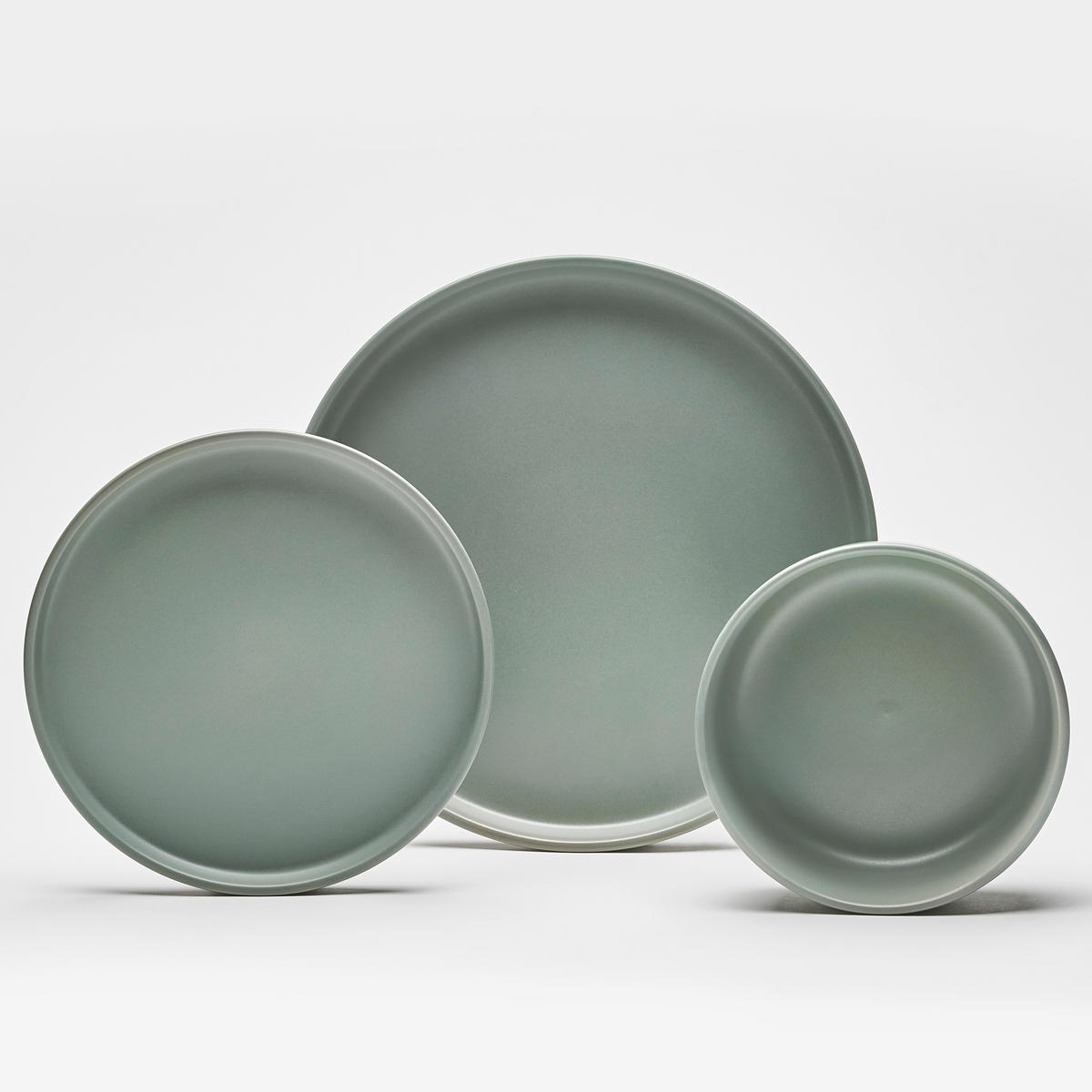 KOMBISERVICE Salbeigrün 16-teilig Prato  - Salbeigrün, KONVENTIONELL, Keramik (30/30/30cm) - Van Well