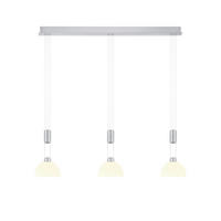 LED-HÄNGELEUCHTE Moon 100/20/150 cm   - Chromfarben/Nickelfarben, KONVENTIONELL, Metall (100/20/150cm) - Hell