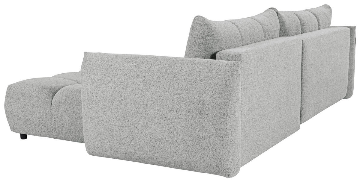 ROHOVÁ ROZKLÁDACÍ POHOVKA, plast, textil, kompozitní dřevo, šedobéžová - černá/šedobéžová, Konvenční, kompozitní dřevo/textil (273/188cm) - Livetastic