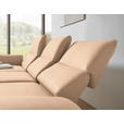 ECKSOFA  in Flachgewebe Lachsfarben  175-224/255-365 cm  - Schwarz/Lachsfarben, Design, Textil/Metall (175-224/255-365cm) - Dieter Knoll