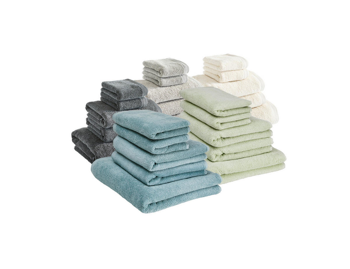 FROTTIERSET Hellblau 5-teilig  - Hellblau, Basics, Textil - Marc O'Polo