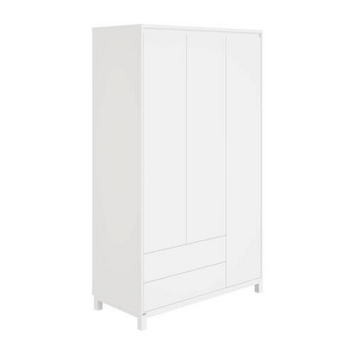 BABYKLEIDERSCHRANK Olli Weiß  - Weiß, Basics, Holzwerkstoff (123,5/204,0/56,1cm) - Paidi
