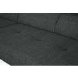 ECKSOFA in Webstoff Anthrazit  205/280 cm  - Anthrazit/Schwarz, Design, Textil/Metall (205/280cm) - Xora