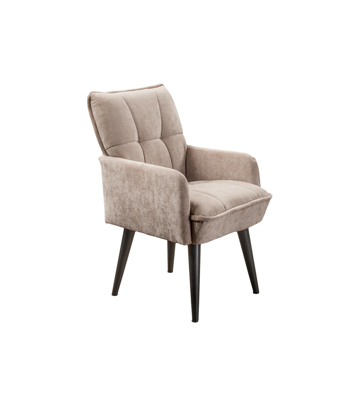STOLICA S NASLONOM ZA RUKE  bež  drvo, tekstil, drvni materijal      - bež/crna, Moderno, drvni materijal/drvo (57/93/75cm) - Livetastic