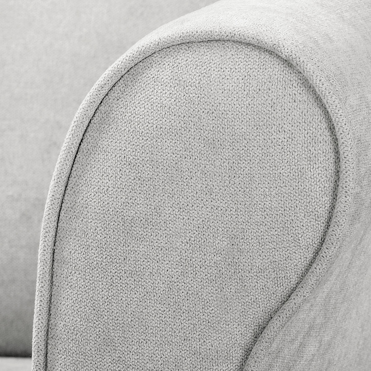 OHRENSESSEL Scandi Mikrofaser Hellgrau  - Hellgrau/Naturfarben, Design, Holz/Textil (87/105/90cm) - Livetastic