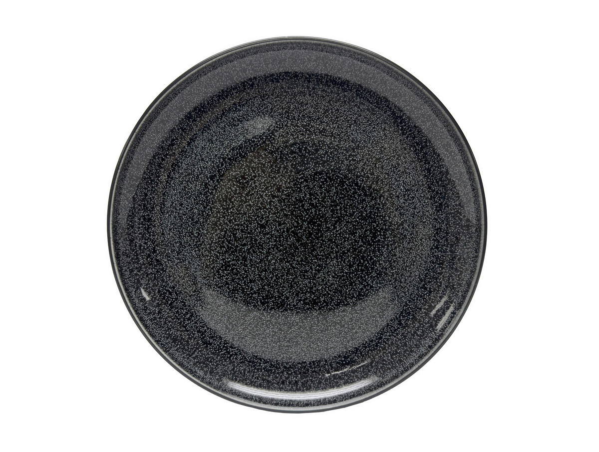SPEISETELLER Faro Black  26,7 cm   - Schwarz, Design, Keramik (26,7cm) - Novel