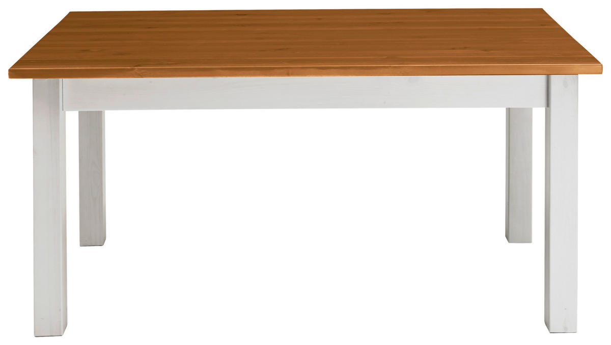 ESSTISCH in Holz 120/78/78 cm  - Bernsteinfarben/Weiß, ROMANTIK / LANDHAUS, Holz (120/78/78cm) - Boxxx