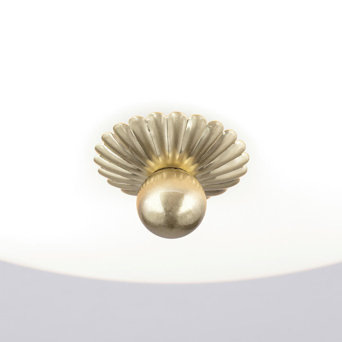 DECKENLEUCHTE Empira 35,5/12,5 cm   - Messingfarben, LIFESTYLE, Glas/Metall (35,5/12,5cm)