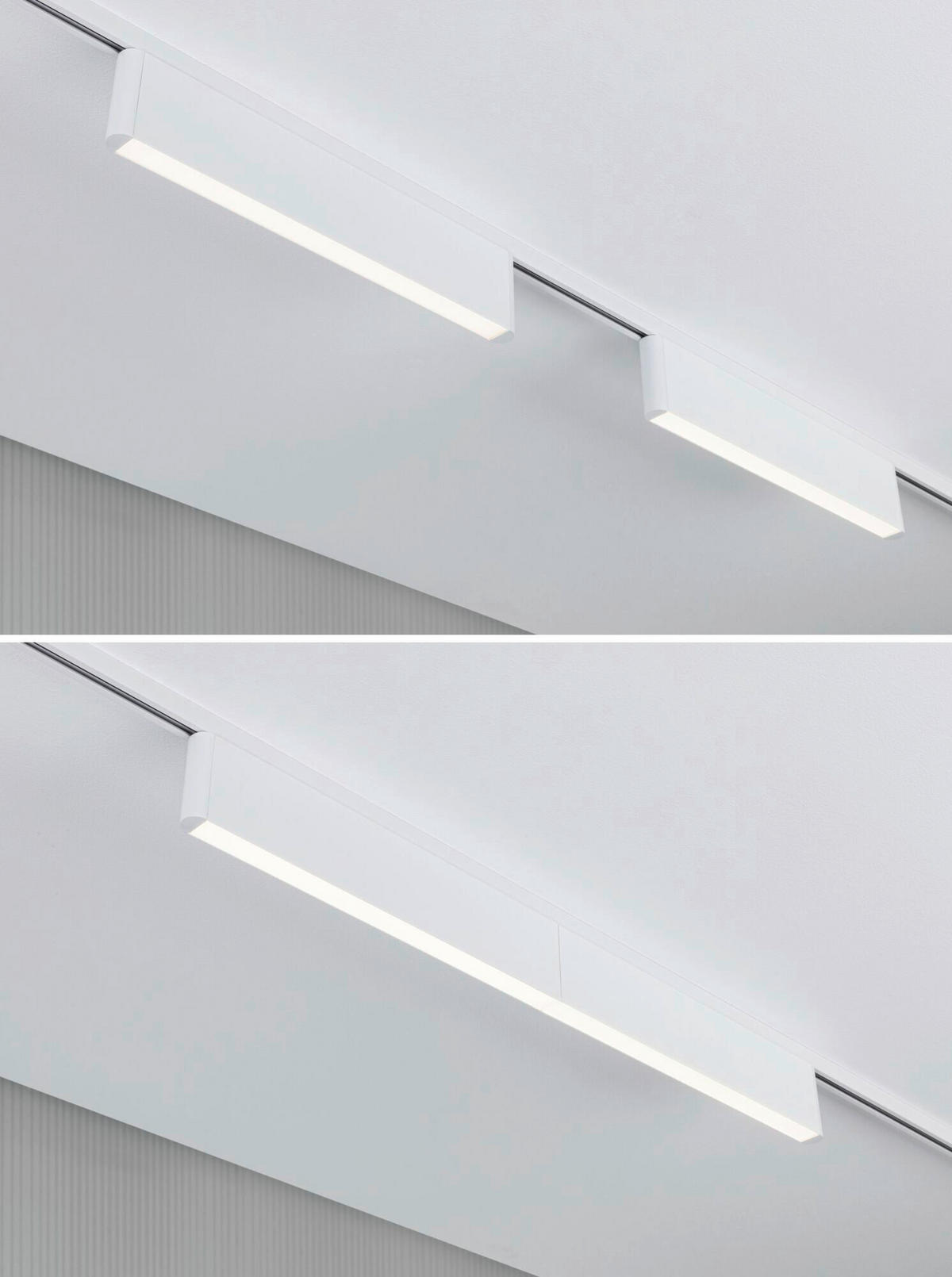SCHIENENSYSTEM-STRAHLER URail Ceris 37,2/7,4/2,3 cm   - Weiß, Basics, Metall (37,2/7,4/2,3cm) - Paulmann