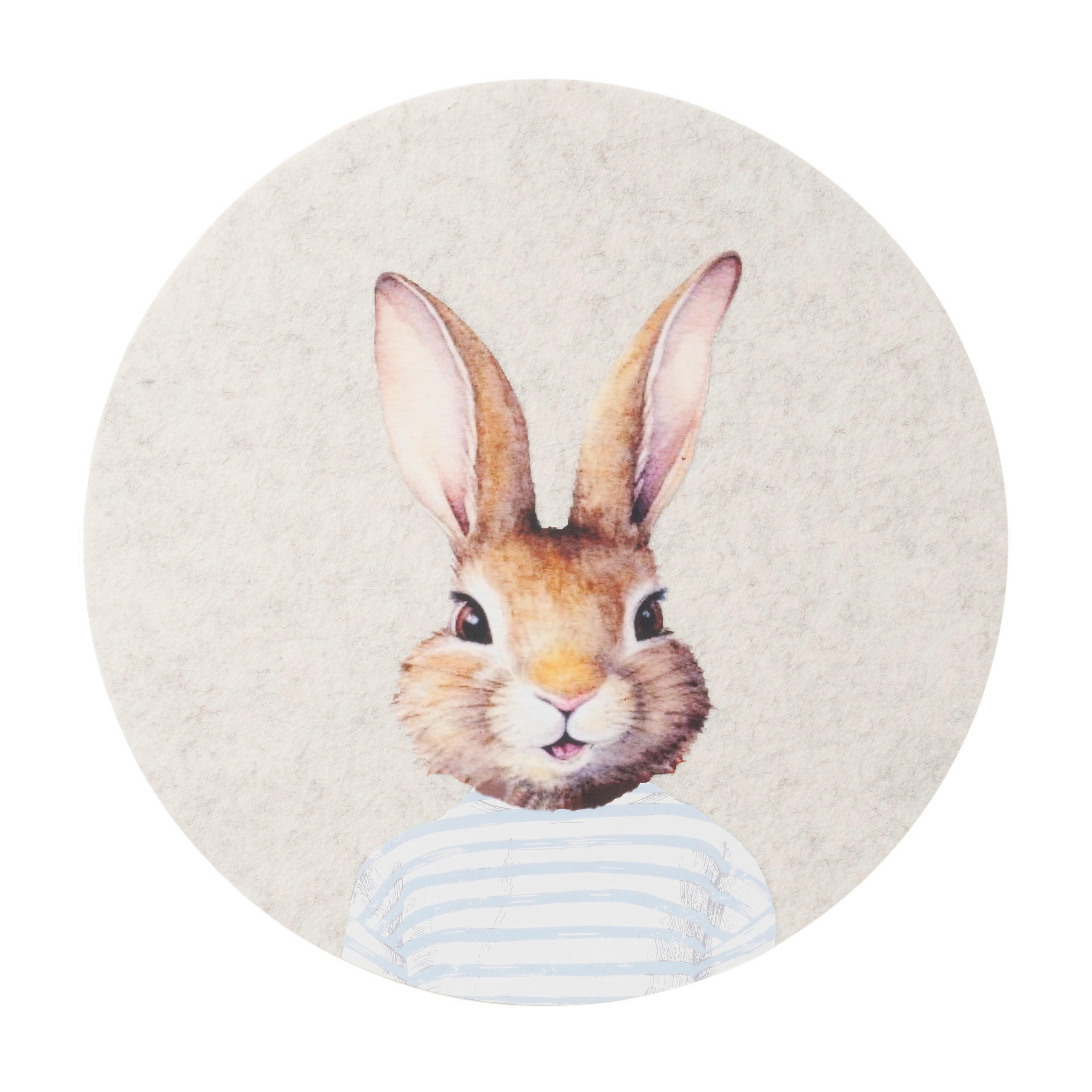 TISCHSET - Beige/Hellblau, Basics, Textil (38/38/0,3cm)