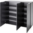 GARDEROBE 3-teilig  in 175/190/39 cm  - Eichefarben/Anthrazit, Design, Holzwerkstoff (175/190/39cm) - Carryhome