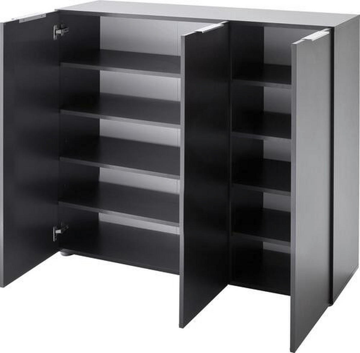 GARDEROBE 3-teilig  in 175/190/39 cm  - Eichefarben/Anthrazit, Design, Holzwerkstoff (175/190/39cm) - Carryhome