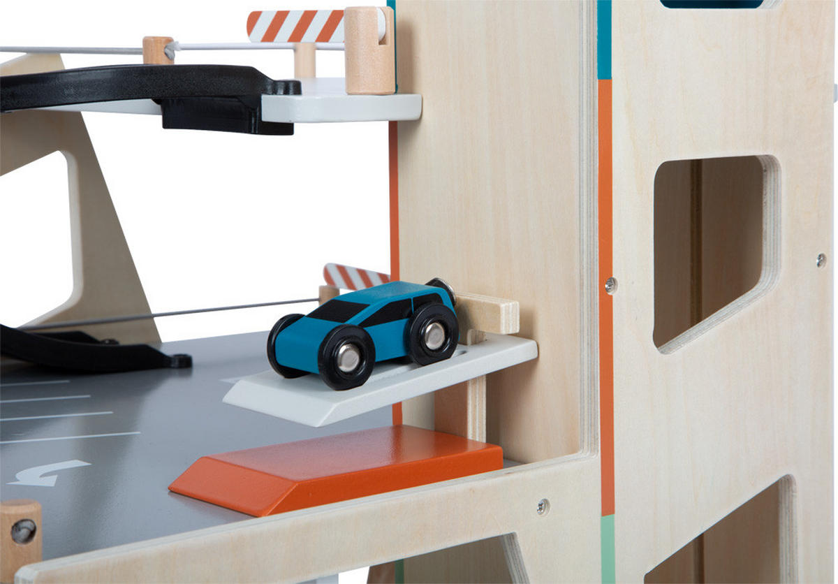 PARKGARAGE  - Multicolor, Basics, Holz/Kunststoff (62/43/36cm) - small foot