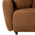SCHLAFSOFA Flachgewebe Rostfarben  - Rostfarben/Schwarz, KONVENTIONELL, Kunststoff/Textil (250/74/108cm) - Carryhome