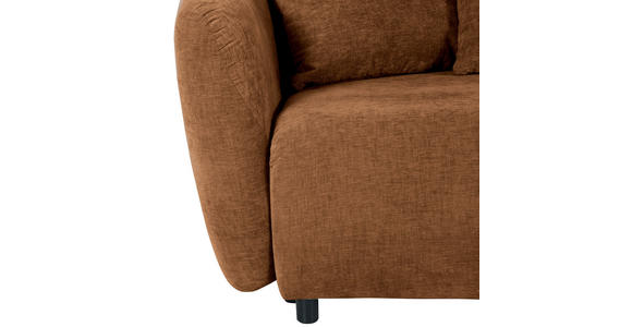 SCHLAFSOFA Flachgewebe Rostfarben - Rostfarben/Schwarz, KONVENTIONELL, Kunststoff/Textil (250/74/108cm) - Carryhome