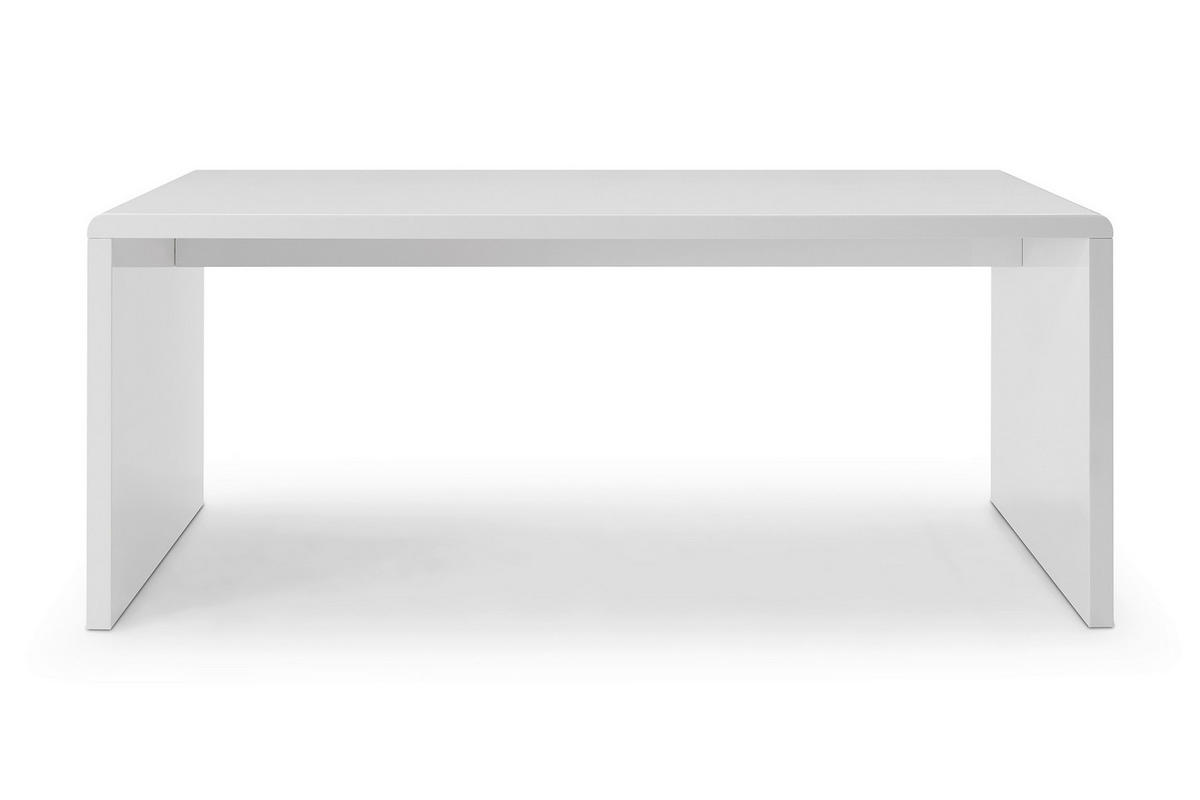 SCHREIBTISCH 180/80/75 cm  in Weiß Hochglanz  - Weiß Hochglanz, MODERN, Holzwerkstoff (180/80/75cm) - Livetastic