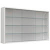 HÄNGEVITRINE Drivalo in Weiß  - Transparent/Weiß, Design, Glas/Holzwerkstoff (100/60/15cm) - MID.YOU