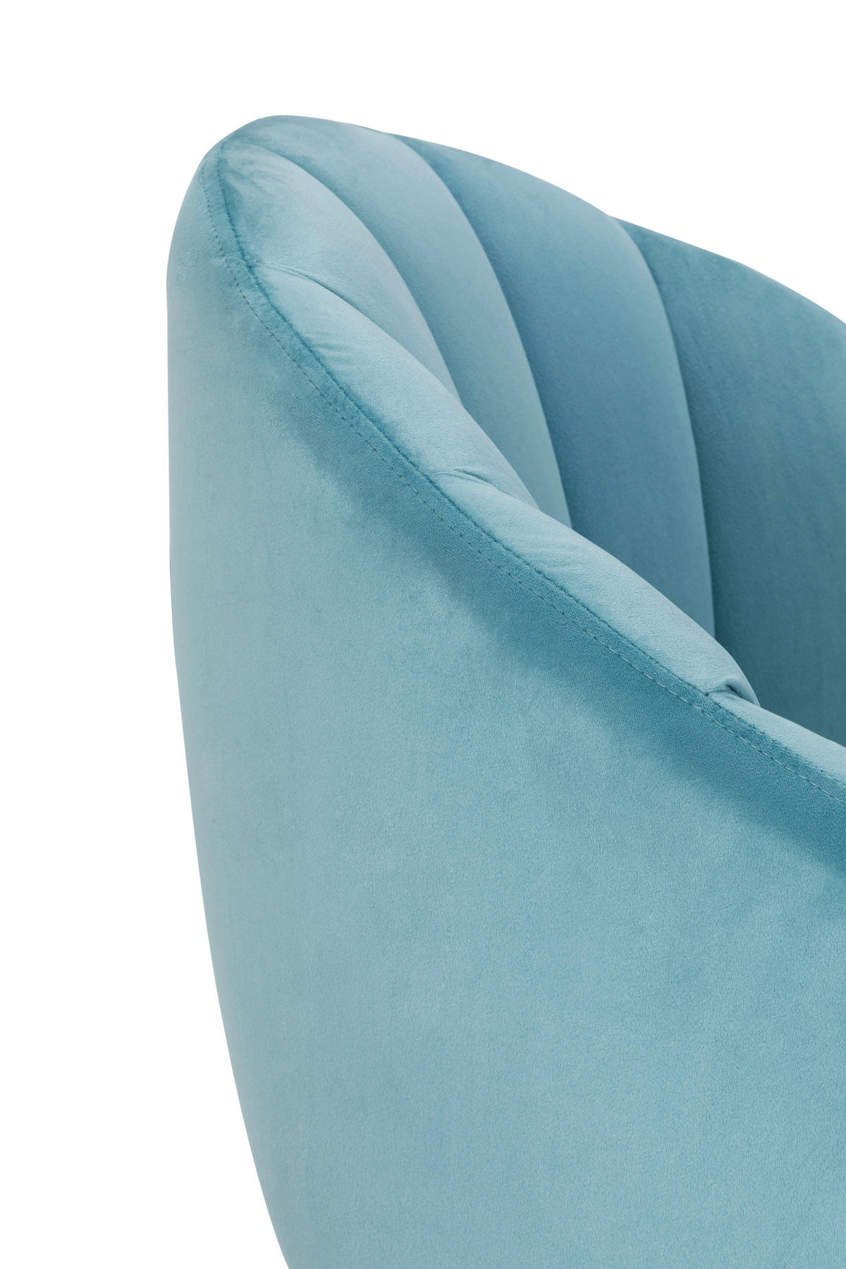 COCKTAILSESSEL Samt Blau    - Blau/Schwarz, MODERN, Textil/Metall (67/80/78cm) - Livetastic