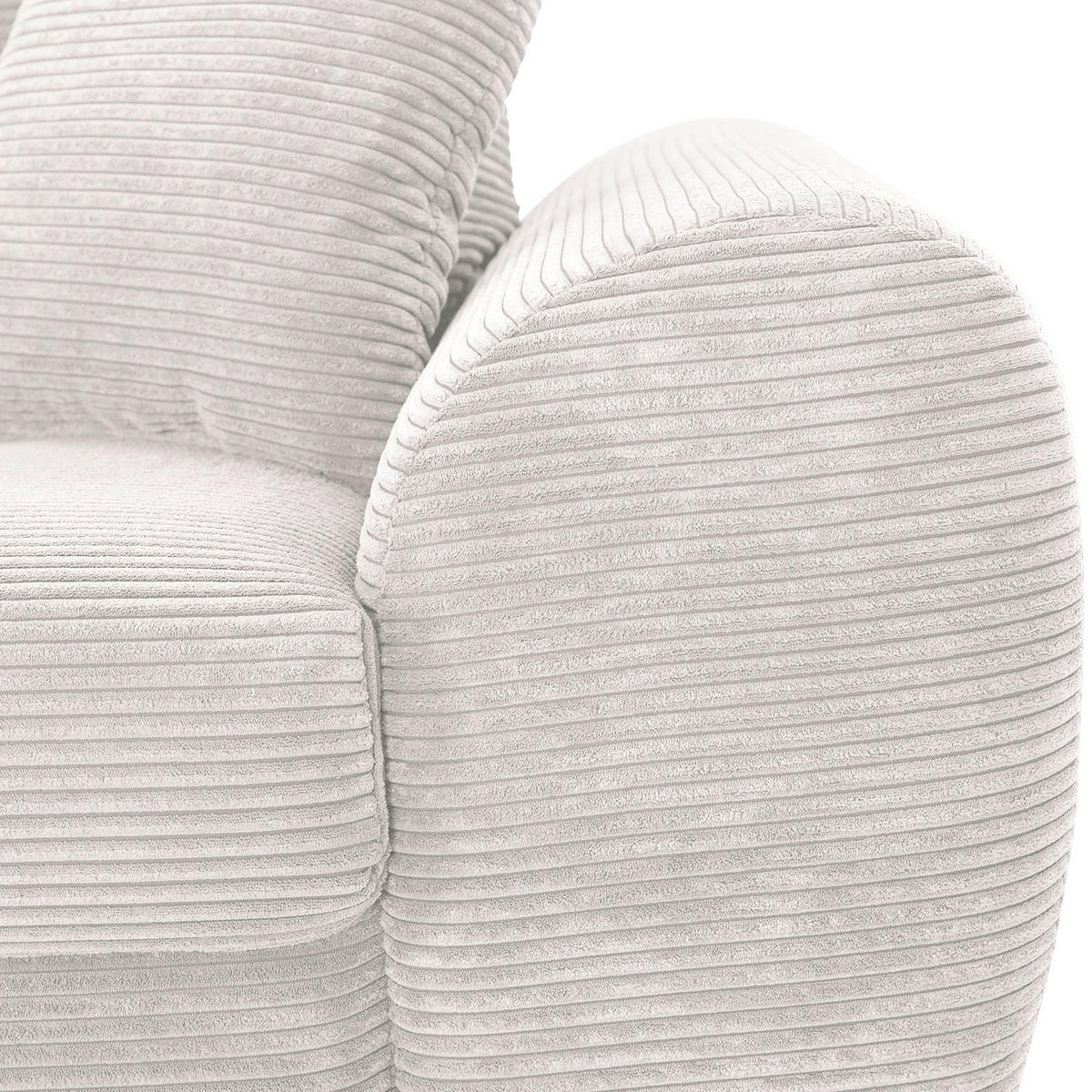 BIGSOFA in Cord Naturfarben  - Eichefarben/Naturfarben, Konventionell, Holz/Textil (270/72/109cm) - Carryhome