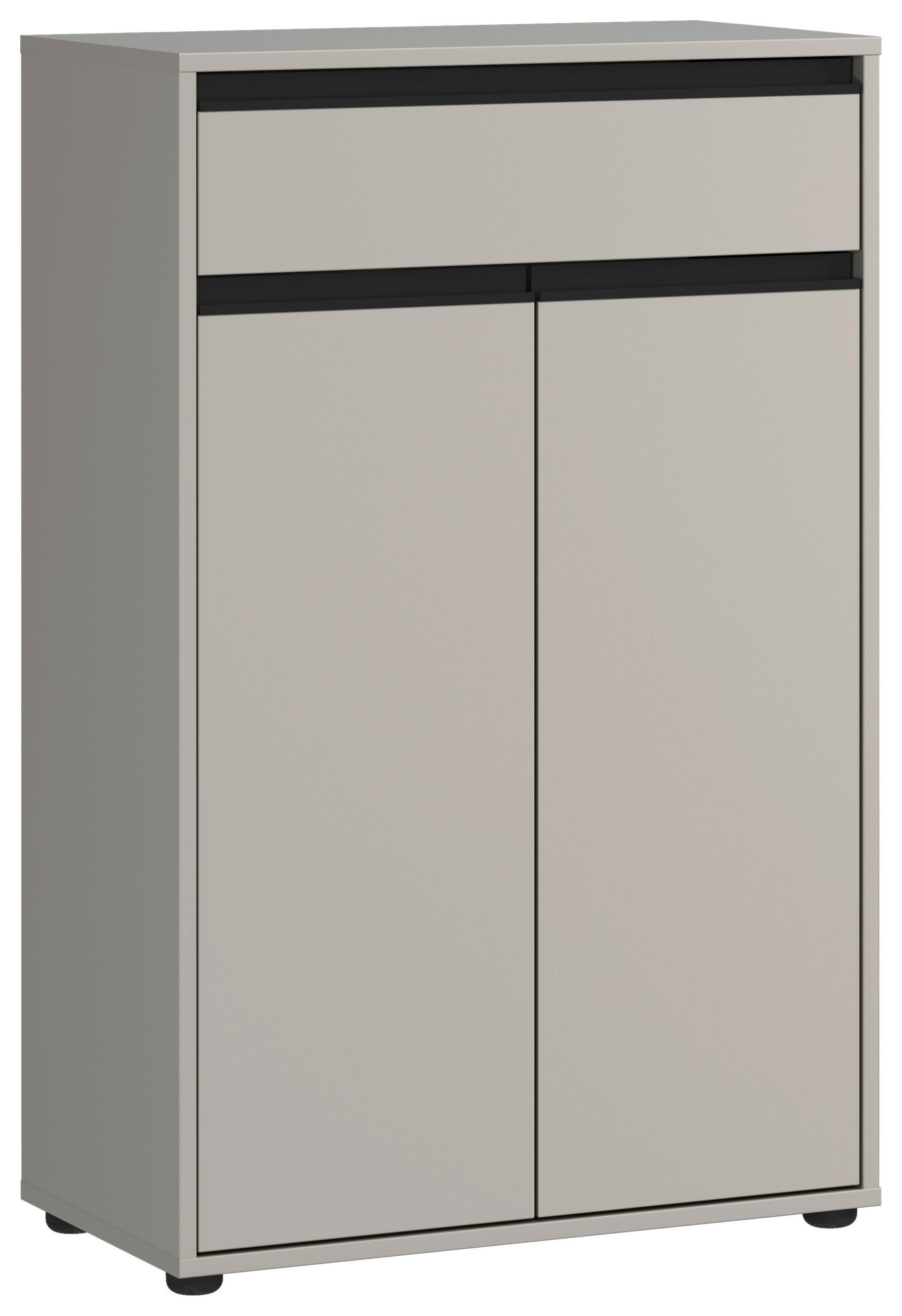 UNTERSCHRANK 63/98/34 cm   - Schwarz/Grau, MODERN, Holzwerkstoff/Kunststoff (63/98/34cm) - Germania