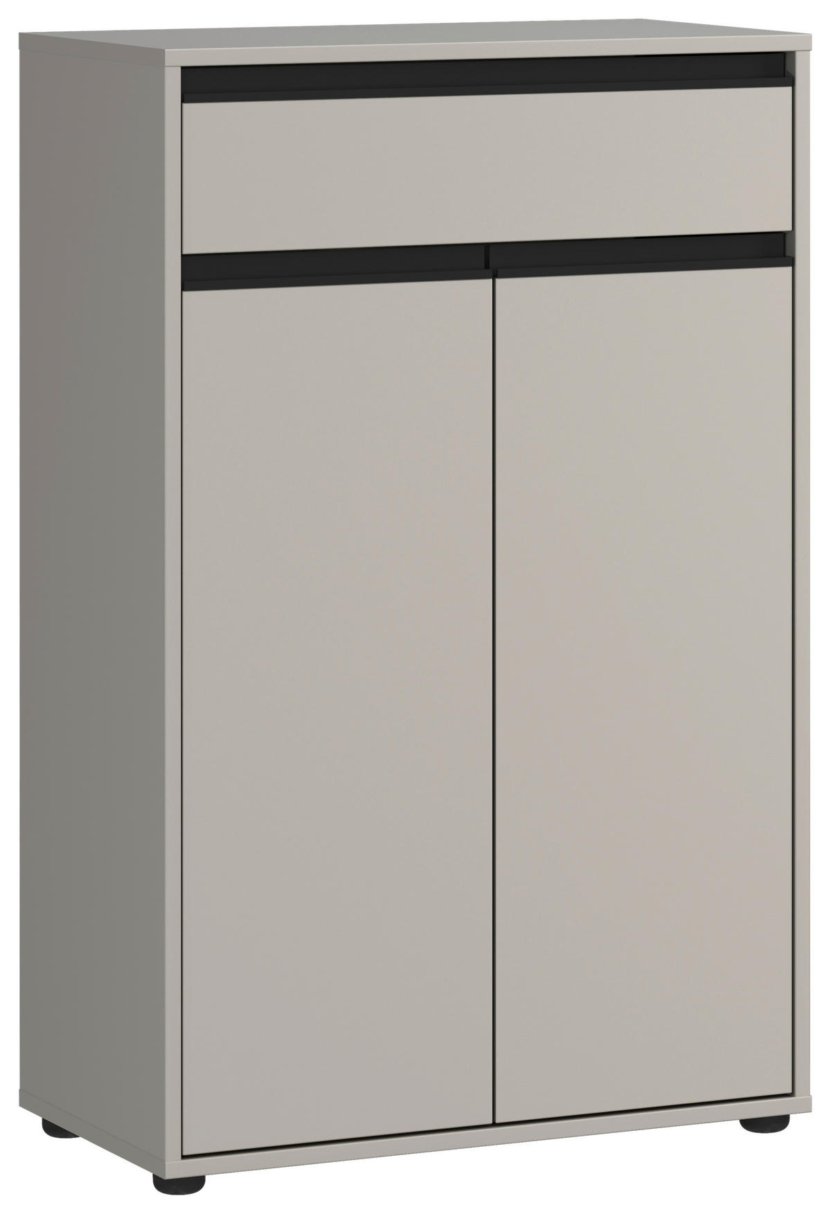 UNTERSCHRANK 63/98/34 cm   - Schwarz/Grau, MODERN, Holzwerkstoff/Kunststoff (63/98/34cm) - Germania