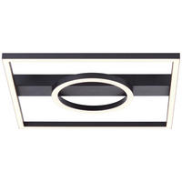 LED-PANEEL - Schwarz, Design, Kunststoff/Metall (5/40/40cm) - Brilliant