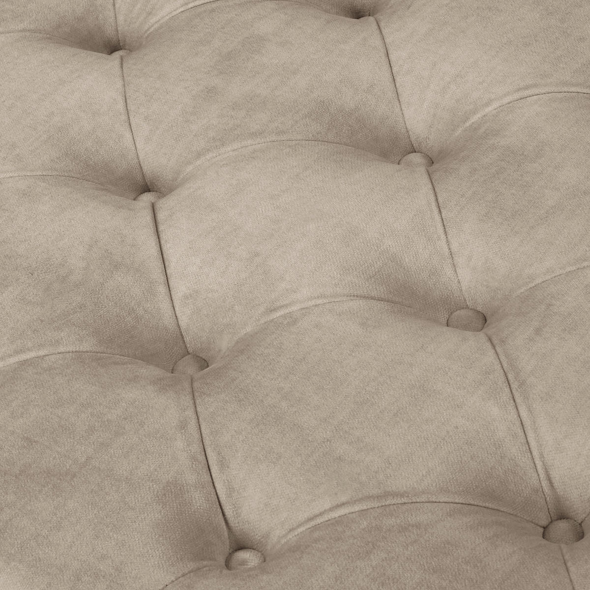 HOCKER in Textil Taupe  - Taupe/Braun, Design, Holz/Textil (96/35/62cm) - P & B