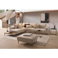 ECKSOFA in Leinwand Naturfarben  271/318 cm  - Schwarz/Naturfarben, Design, Textil/Metall (271/318cm) - Emilio Belluti