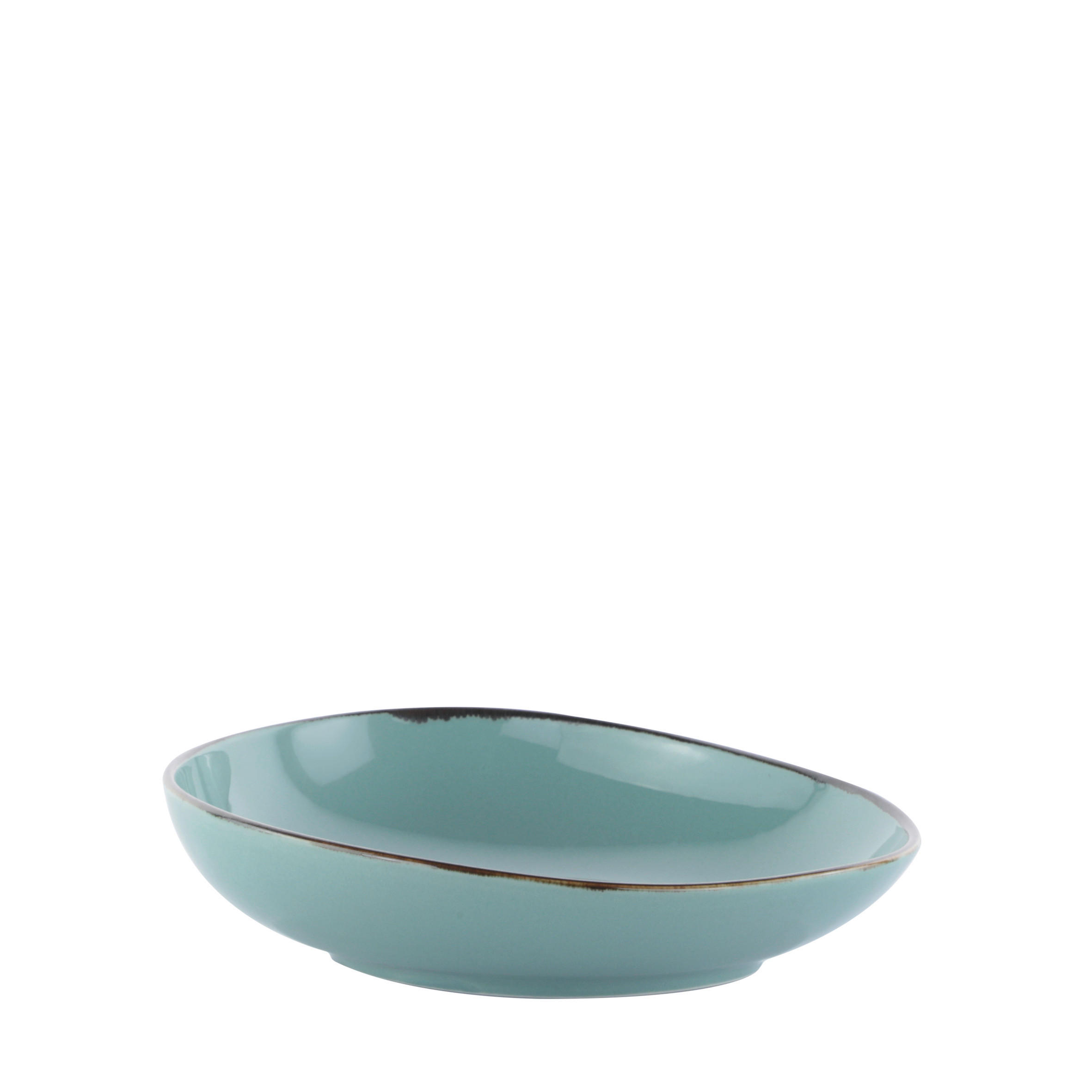 GOURMETTELLER AQUA VERDE   23/19,5 cm  - Grün, Trend, Keramik (23/19,5cm) - Novel