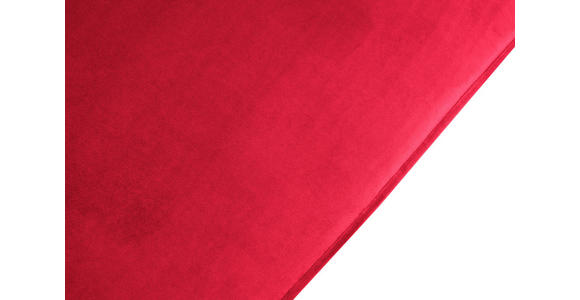 CHESTERFIELD-SOFA Samt Rot, Schwarz  - Rot/Schwarz, Trend, Holz/Textil (165/75/87cm) - Xora