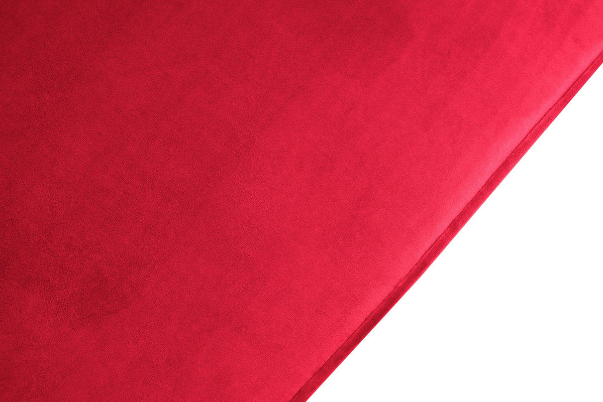 CHESTERFIELD-SOFA Samt Rot, Schwarz  - Rot/Schwarz, Trend, Holz/Textil (165/75/87cm) - Xora