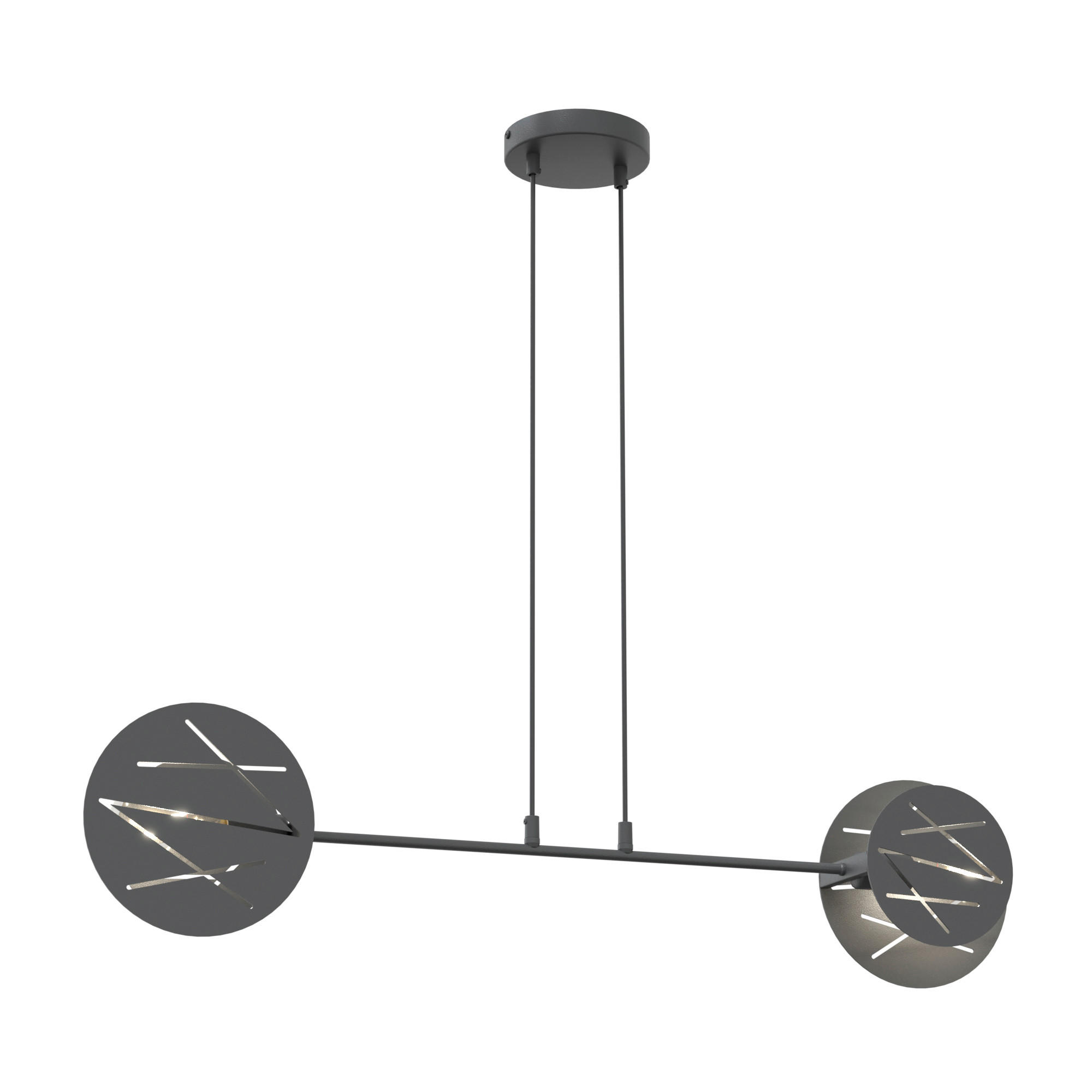 HÄNGELEUCHTE  89/14/120 cm    - Schwarz, Trend, Metall (89/14/120cm)