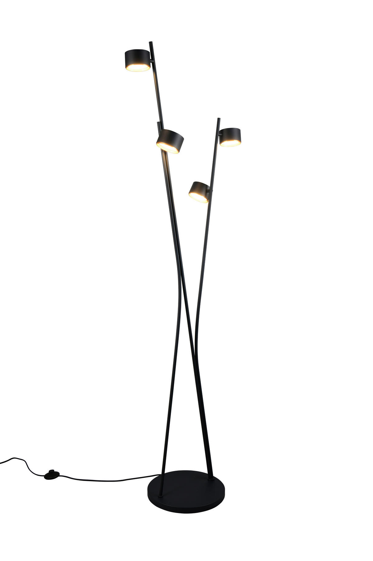 STEHLEUCHTE Coda 53/33/180 cm   - Messingfarben/Goldfarben, Design, Metall (53/33/180cm) - Trio Leuchten