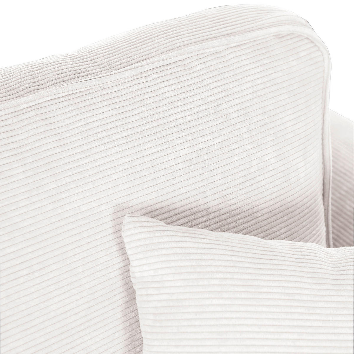 3-SITZER-SOFA in Cord Naturfarben  - Buchefarben/Naturfarben, Design, Holz/Textil (200/63/90cm) - MID.YOU