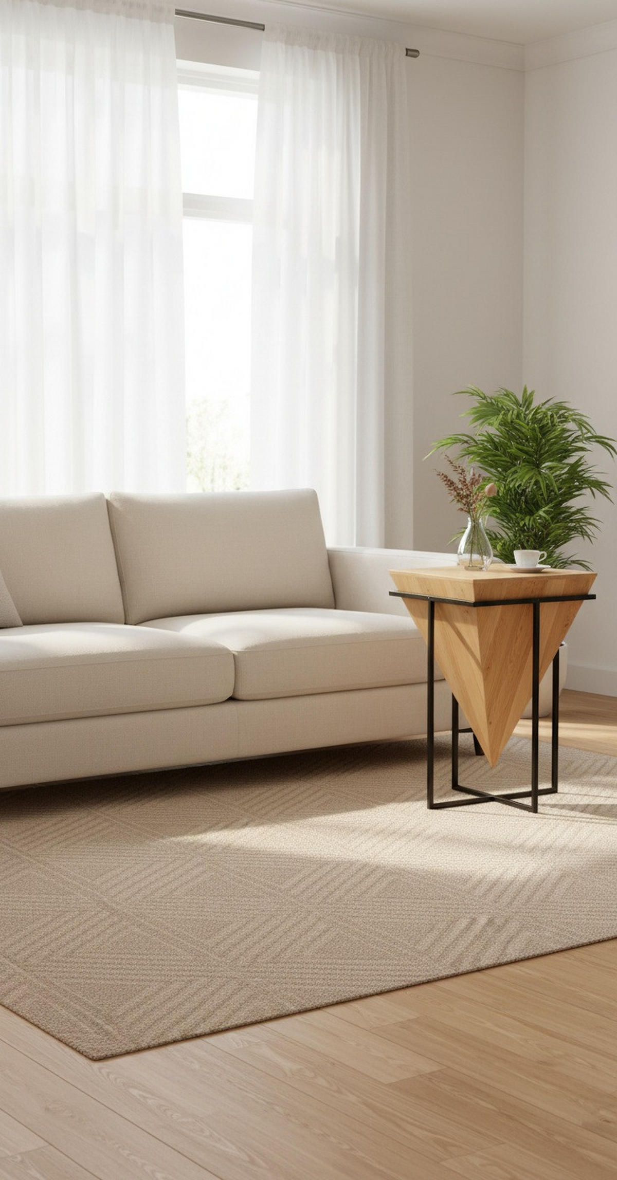 ODKLÁDACÍ STOLEK, akácie, přírodní barvy, černá - černá/přírodní barvy, Trend, kov/dřevo (41/41/66cm) - Ambia Home