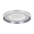 LED-DECKENLEUCHTE 50/9 cm   - Dunkelgrau/Transparent, Design, Kunststoff/Metall (50/9cm) - Novel