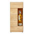 VITRINE in massiv Wildeiche Eichefarben - Edelstahlfarben/Eichefarben, Natur, Glas/Holz (70,7/164,2/40,9cm) - Valnatura VITRINE in massiv Wildeiche Eichefarben - Edelstahlfarben/Eichefarben, Natur, Glas/Holz (70,7/164,2/40,9cm) - Valnatura