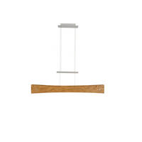 LED-HÄNGELEUCHTE Bodensee 118/9/150 cm   - Eichefarben, Natur, Holz/Metall (118cm) - Waldwelt