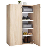SKOSKÅP Lona  i 70/110/39 cm  - Sonoma ek/silver, Design, trämaterial/plast (70/110/39cm) - MID.YOU