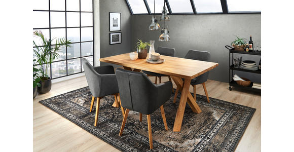 ESSTISCH in Holz 160/90/76 cm  - Eichefarben, Natur, Holz (160/90/76cm) - Hom`in