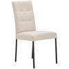 STUHL Webstoff Schwarz, Beige  - Beige/Schwarz, Design, Textil/Metall (46/91/61cm) - home24