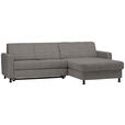 ECKSOFA in Webstoff Grau  - Schwarz/Grau, Design, Kunststoff/Textil (257/165cm) - Xora