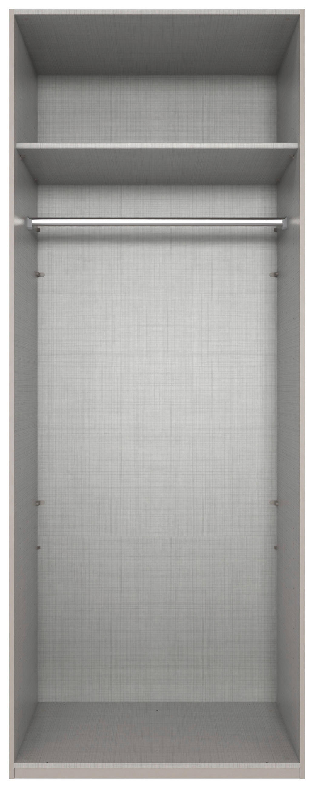 DREHTÜRENSCHRANK in Graphitfarben  - Alufarben/Graphitfarben, Modern, Holzwerkstoff/Metall (90/236/58cm) - MID.YOU