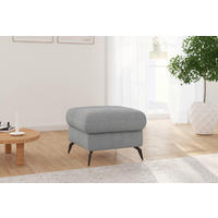 HOCKER Flachgewebe Grau  - Schwarz/Grau, KONVENTIONELL, Textil/Metall (58/50/58cm) - Sit & More