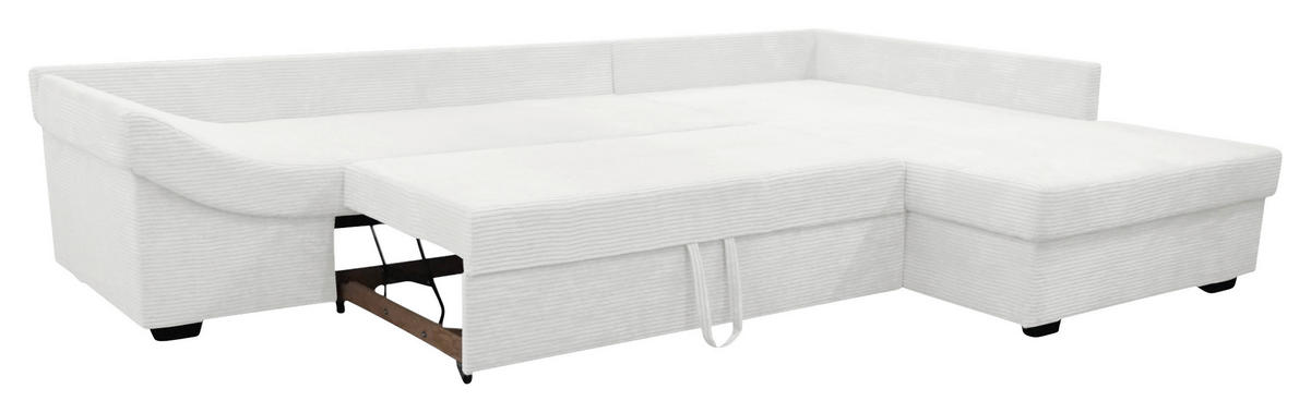 ROHOVÁ SEDAČKA, textil, přírodní barvy - černá/přírodní barvy, Konvenční, dřevo/textil (298/202cm) - Carryhome