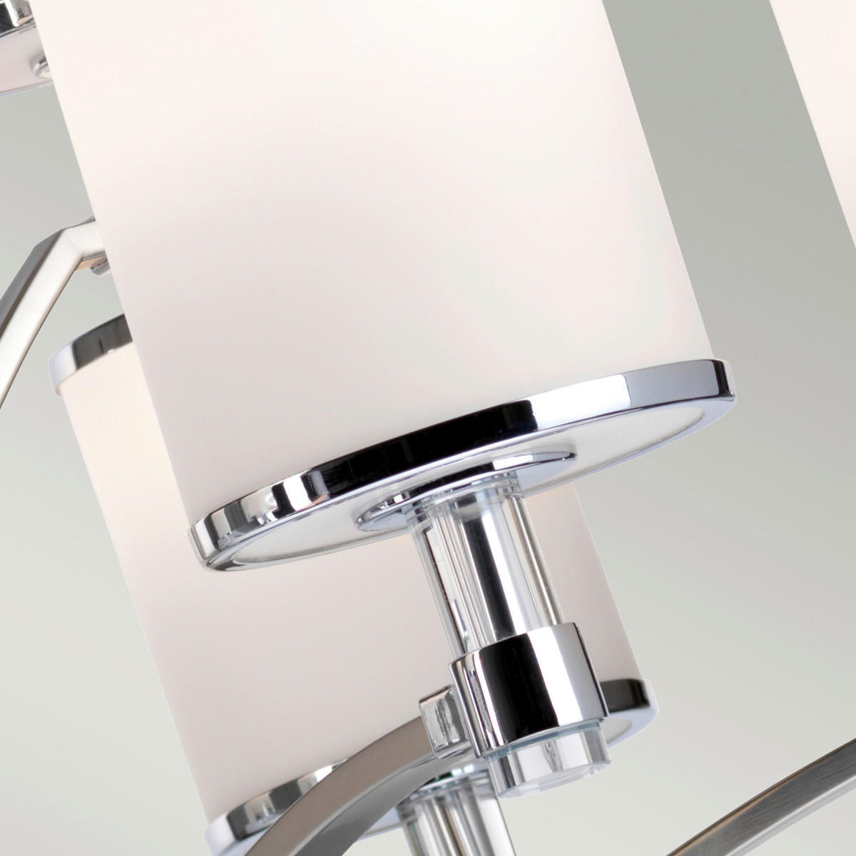 KRONLEUCHTER 91.7/99.7 cm    - Chromfarben/Nickelfarben, Design, Glas/Metall (91.7/99.7cm) - Elstead Lighting