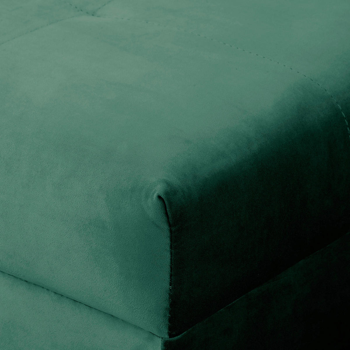 ECKSOFA inkl. Hocker Ariella in Samt Grün  231/161 cm  - Naturfarben/Grün, Design, Holz/Textil (231/161cm) - Livetastic