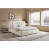 POLSTERBETT gepolstertes Kopfteil, Lattenrost, Bettkasten 180/200 cm  in Beige  - Beige/Schwarz, Design, Holz/Kunststoff (180/200cm) - Boxxx